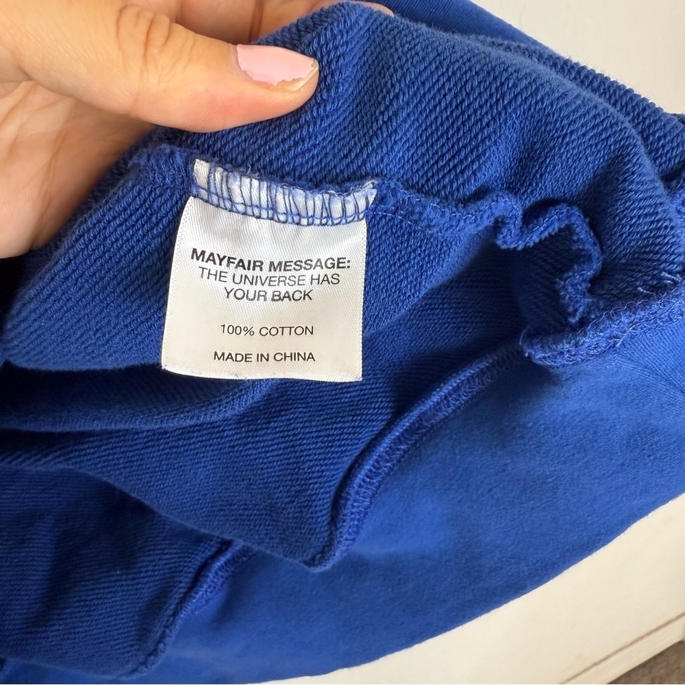 Mayfair Group blue athletic club embroidered sweatshirt - Picture 6 of 8